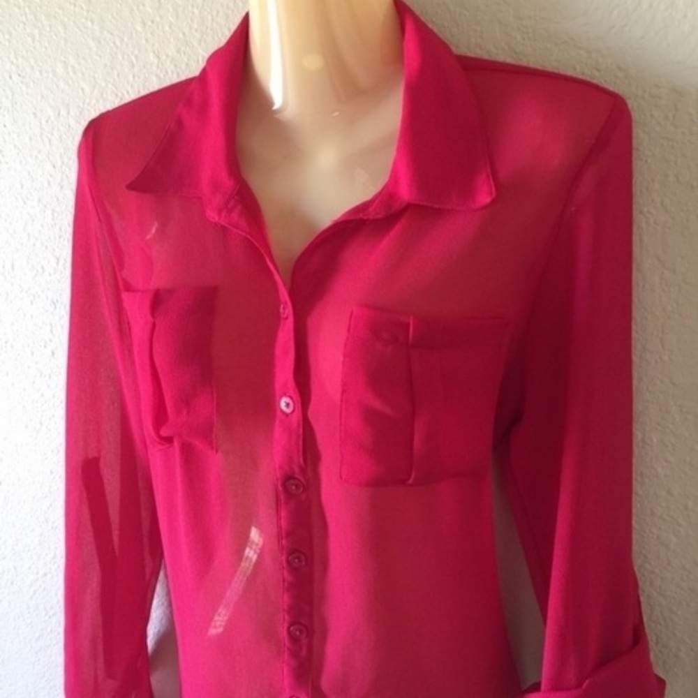 🎀Last Day 10/15🎀 Sheer Pink Blouse